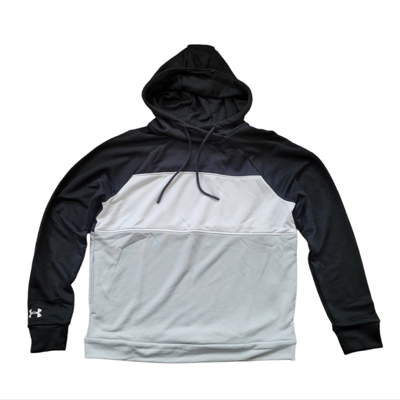 Under Armour Women's Qualifier Fleece Loose Hoodie Multicolor Black Halo Gray - Picture 1 of 11